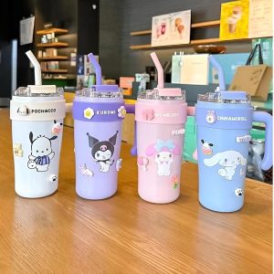 Stainless Steel Tumbler for Gym, 860ml Stainless Steel Vacuum Insulated Cup - Leak Proof - Straw Wide MouthDouble Walled themo Flask hot and Cold Tumbler for Office, Sport, Travel, Home