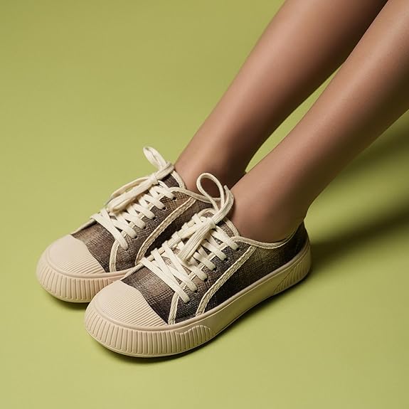 Theater Wicked Brothers Lace-Up Sneakers for Women | Casual Shoes with Cushioned Insole - Image 4